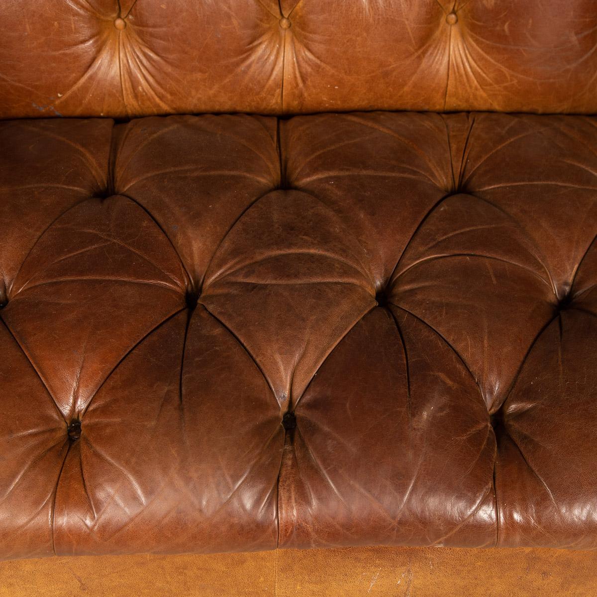 20th Century Chesterfield Leather Sofa by Laura Ashley, England, c.1970 2