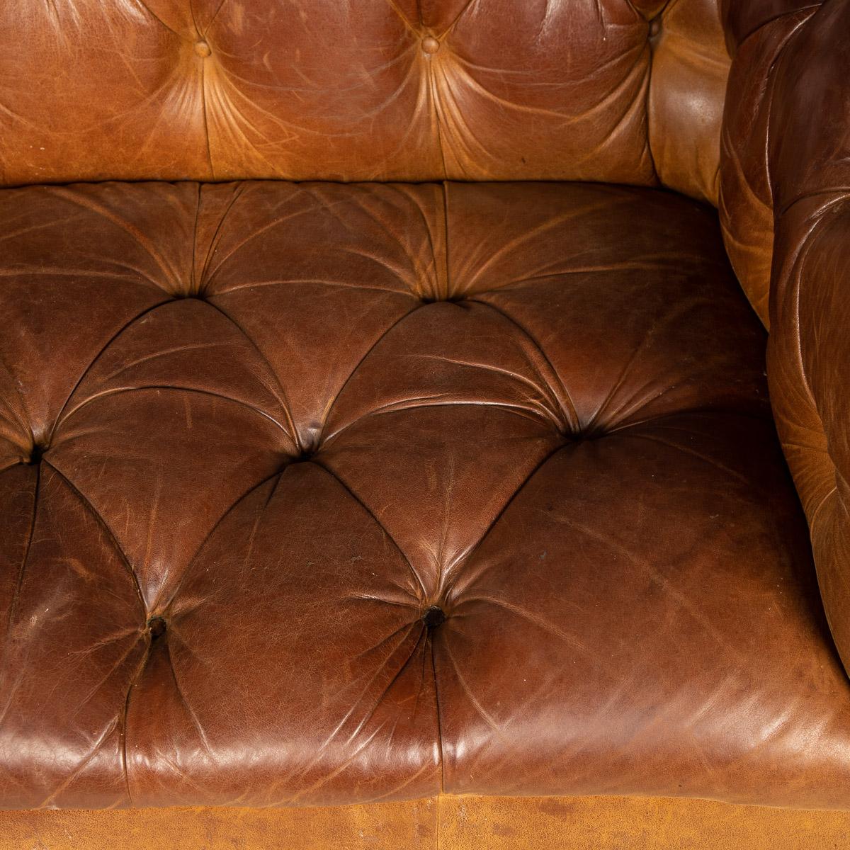 20th Century Chesterfield Leather Sofa by Laura Ashley, England, c.1970 3