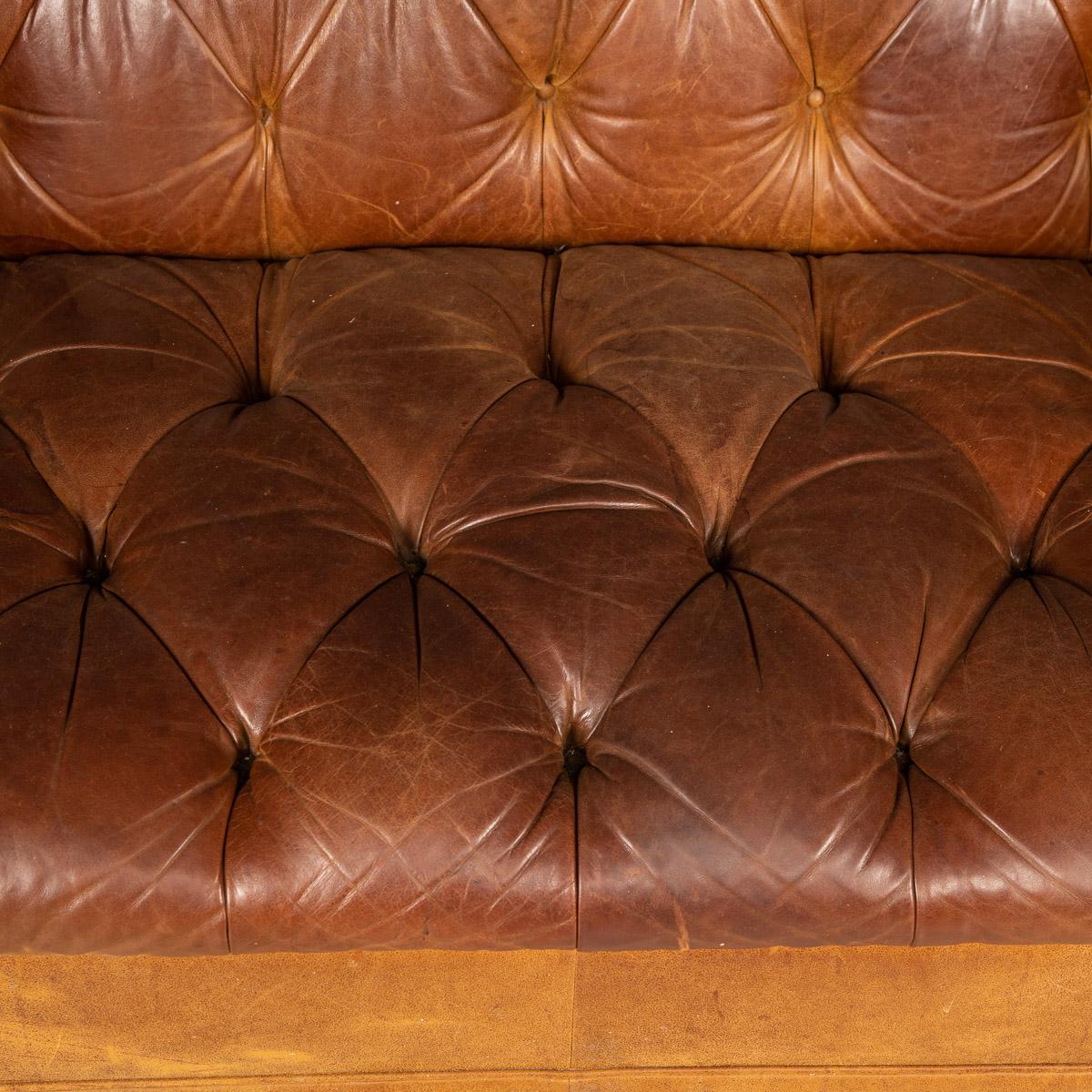 20th Century Chesterfield Leather Sofa By Laura Ashley, England, c.1970 2
