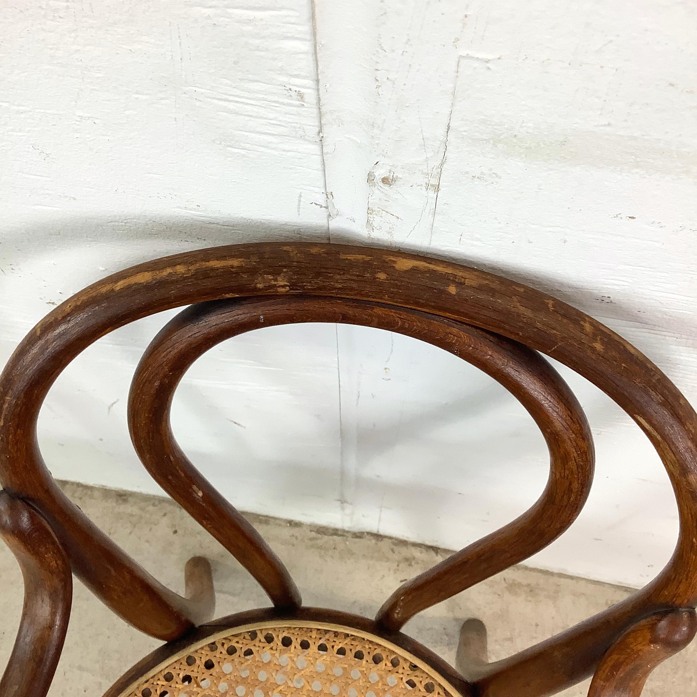 Poltrona in bengala per bambini del 20° secolo - stile Thonet in vendita 4