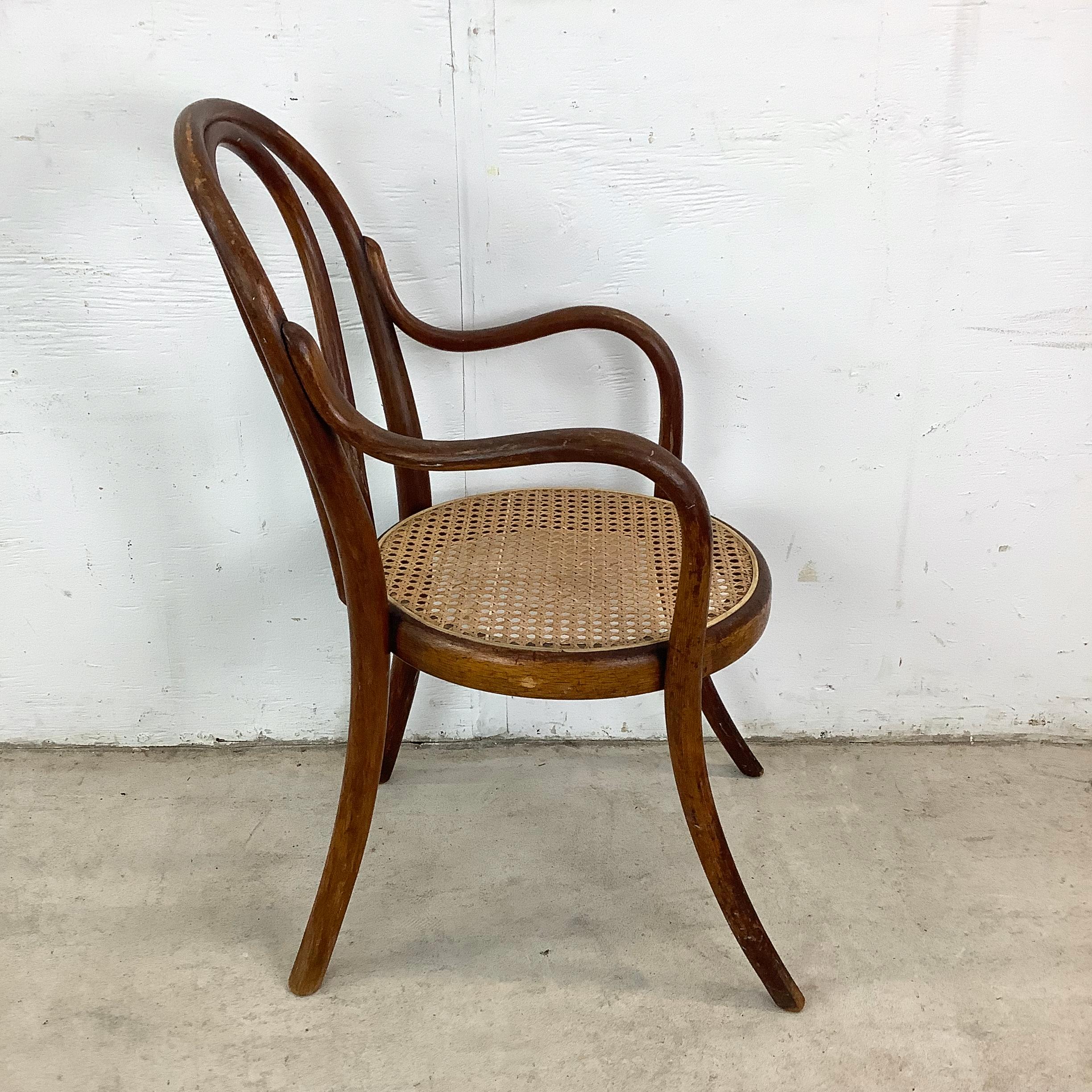 Poltrona in bengala per bambini del 20° secolo - stile Thonet In condizioni buone in vendita a Trenton, NJ