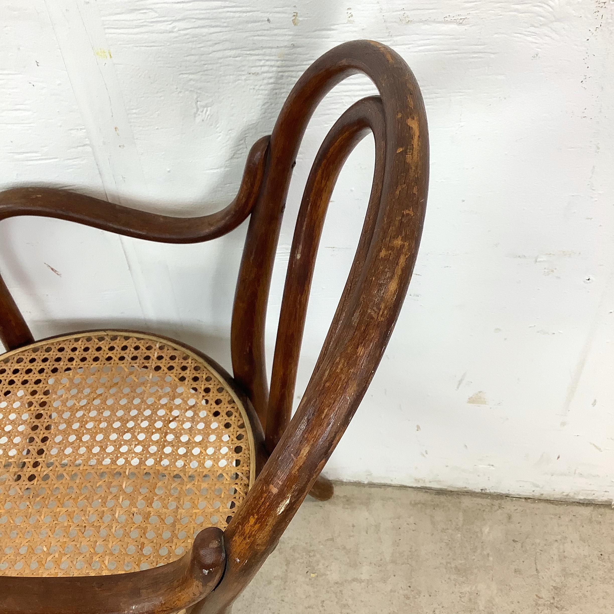 Poltrona in bengala per bambini del 20° secolo - stile Thonet in vendita 1