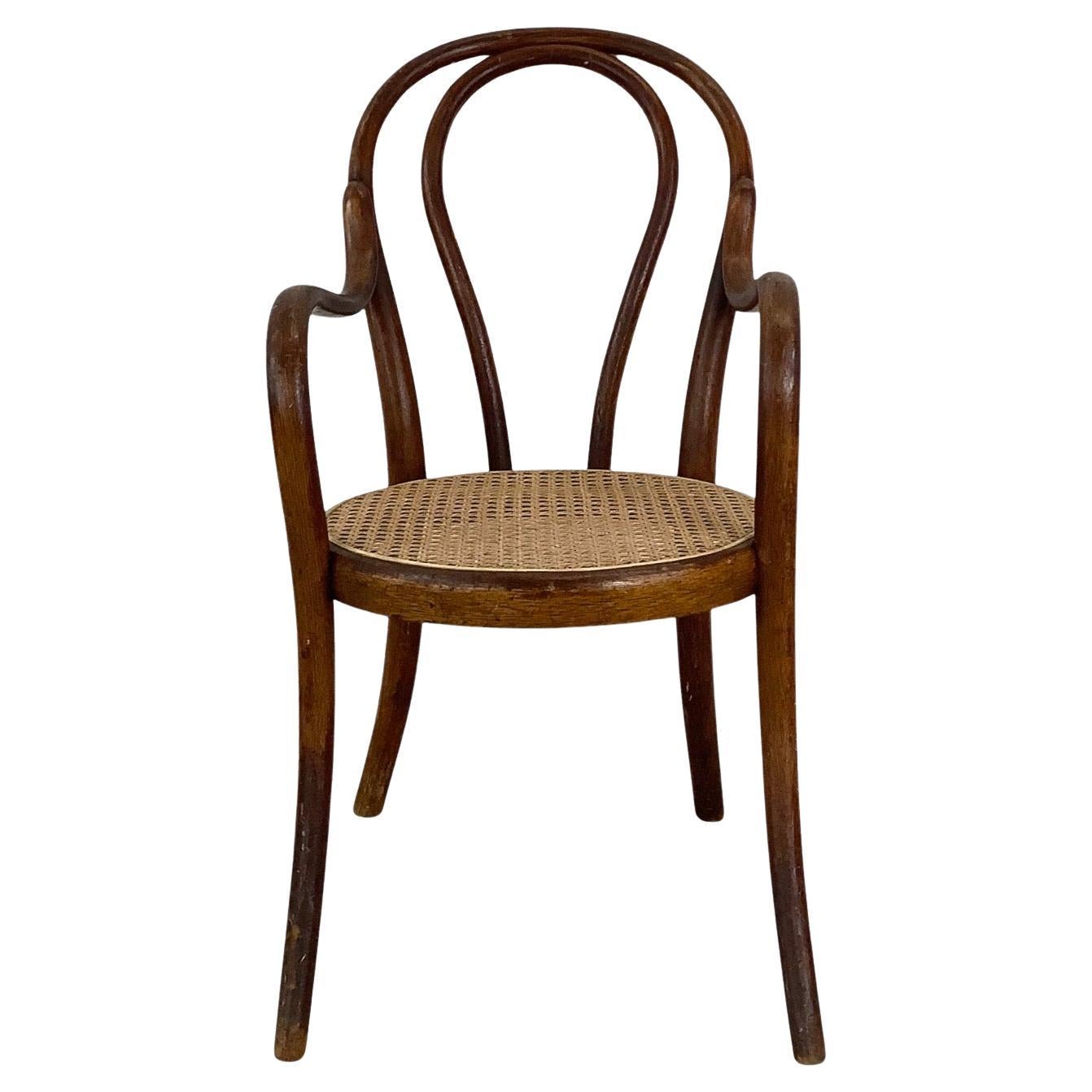 Poltrona in bengala per bambini del 20° secolo - stile Thonet in vendita