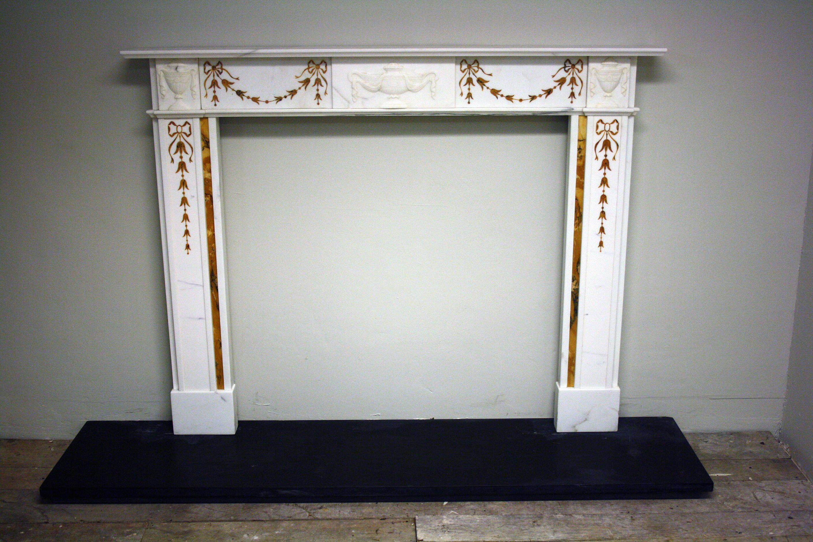 20th Century English Marble Chimney Piece In Good Condition For Sale In Bagshot, GB