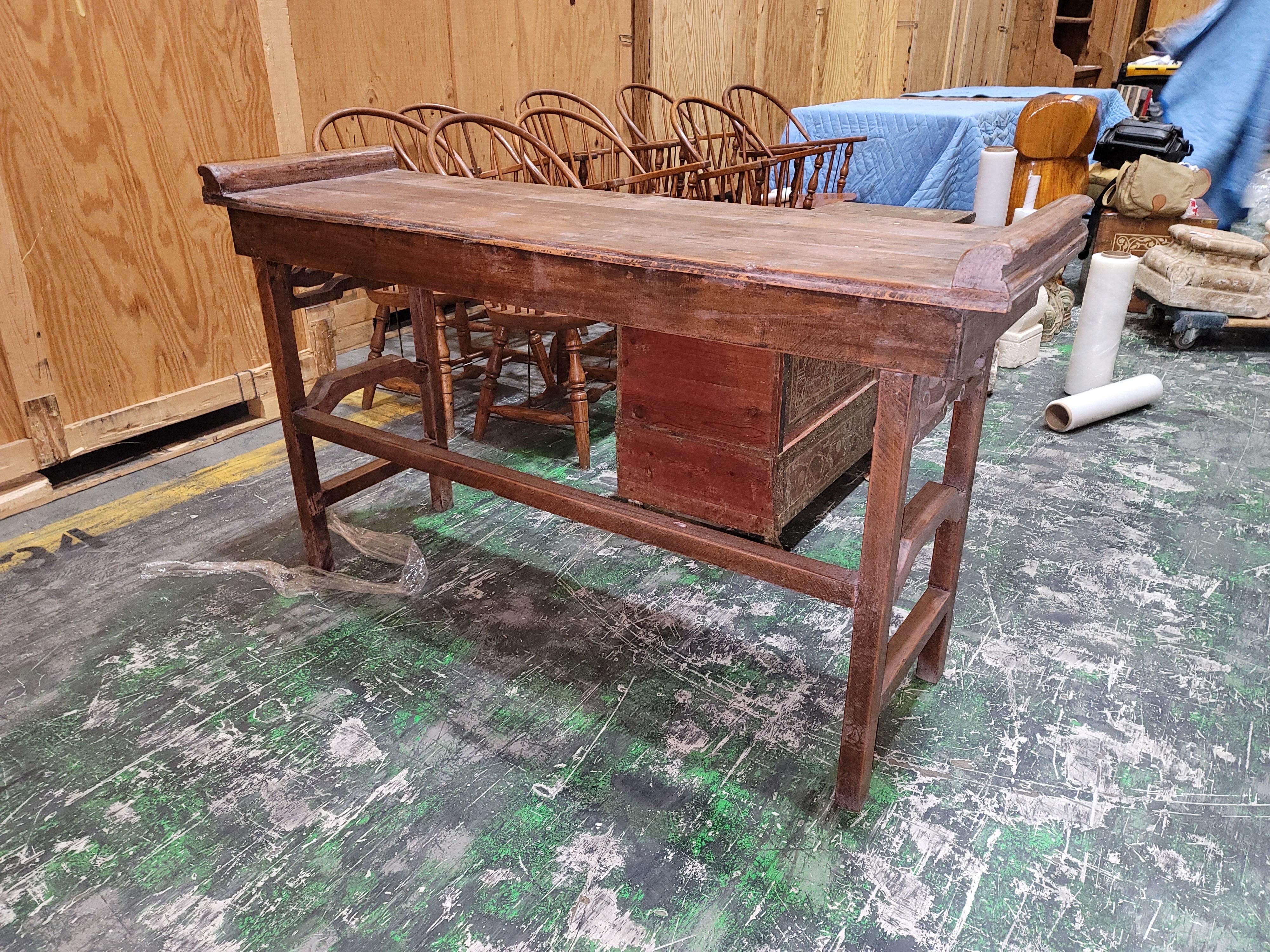 Wood 20th Century Chinese Altar Table