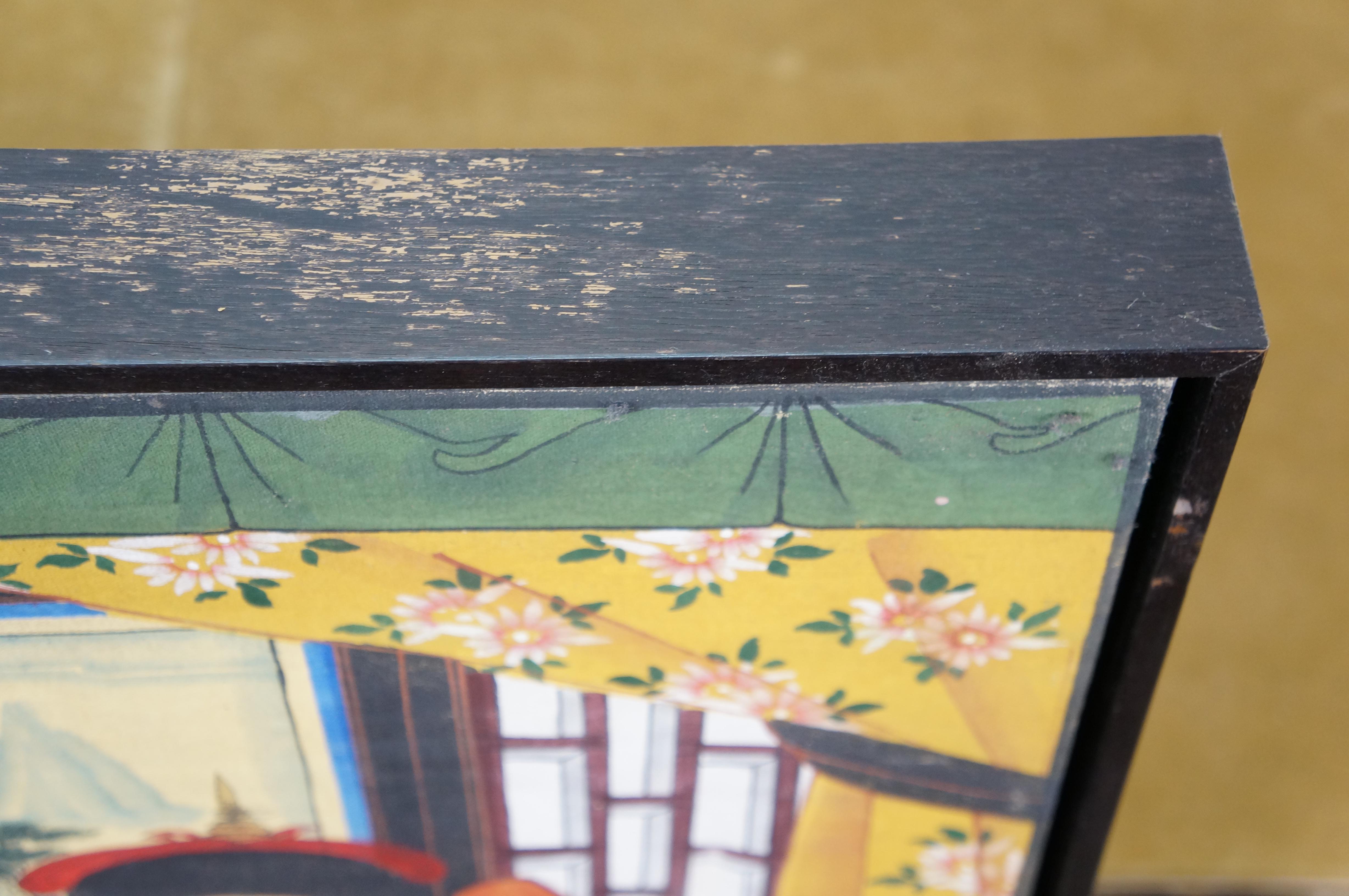 20. Jahrhundert Chinesisch Vorfahren Porträt Gemälde Kaiser Kaiserin Öl Leinwand 31