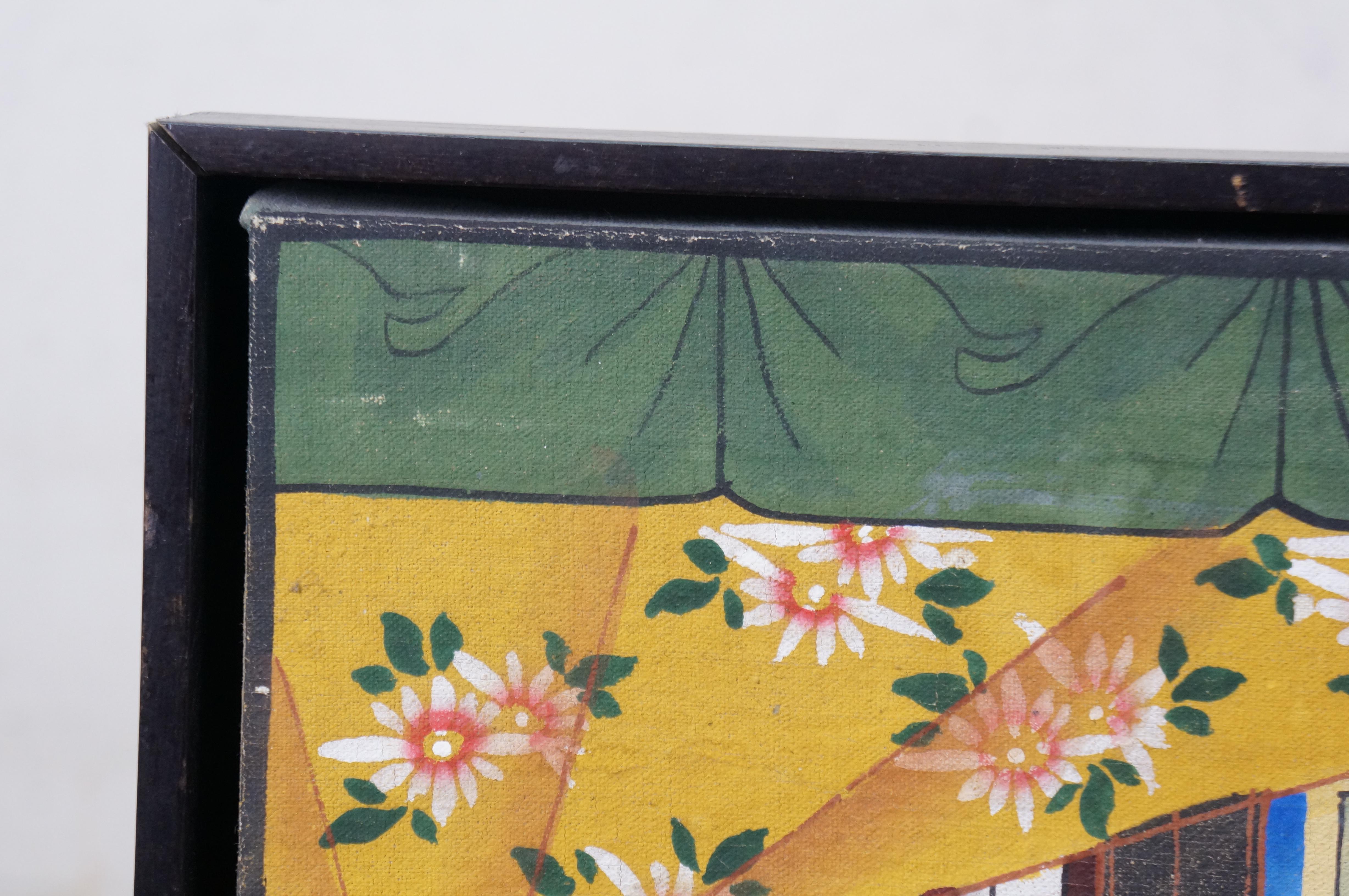 20. Jahrhundert Chinesisch Vorfahren Porträt Gemälde Kaiser Kaiserin Öl Leinwand 31