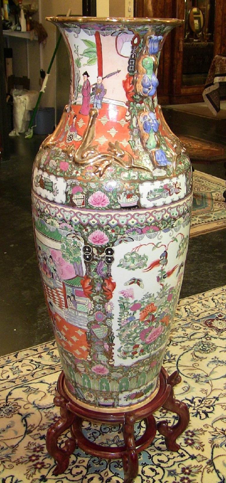 very large chinese floor vases