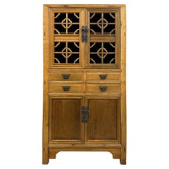 20th Century Chinese Carved Cabinet with Carved doors