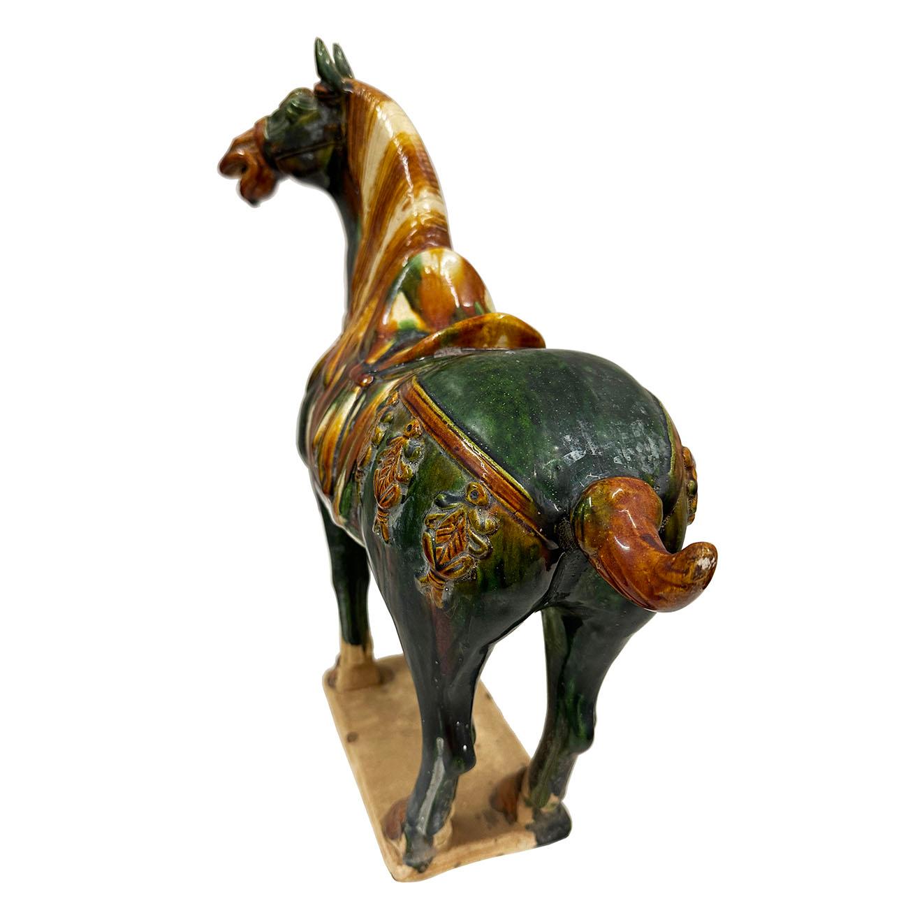 20th Century Chinese Ceramic Tang San Cai (Tri Color)Horse For Sale 5