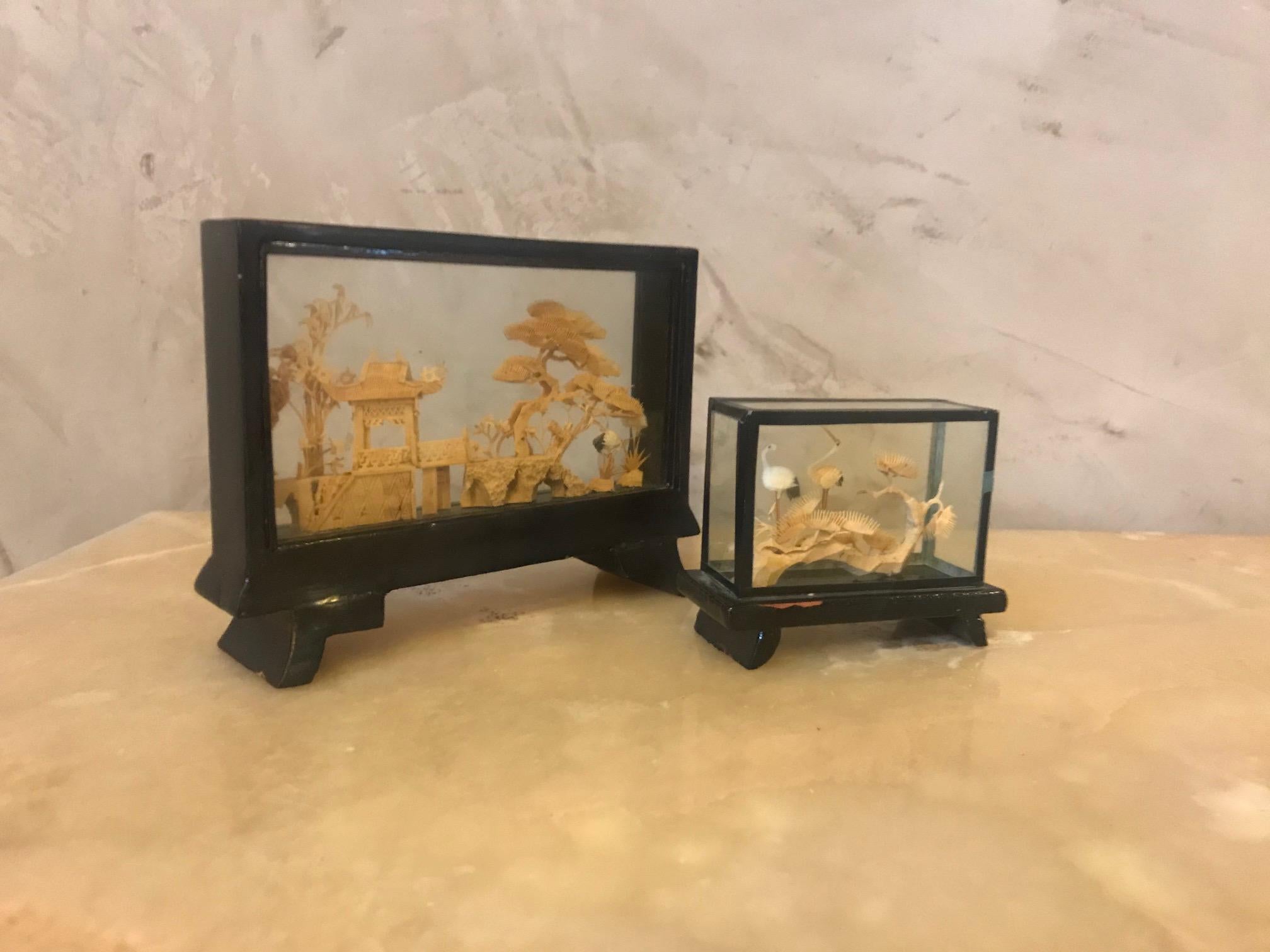 20th Century Chinese Cork Diorama, 1950s For Sale 4