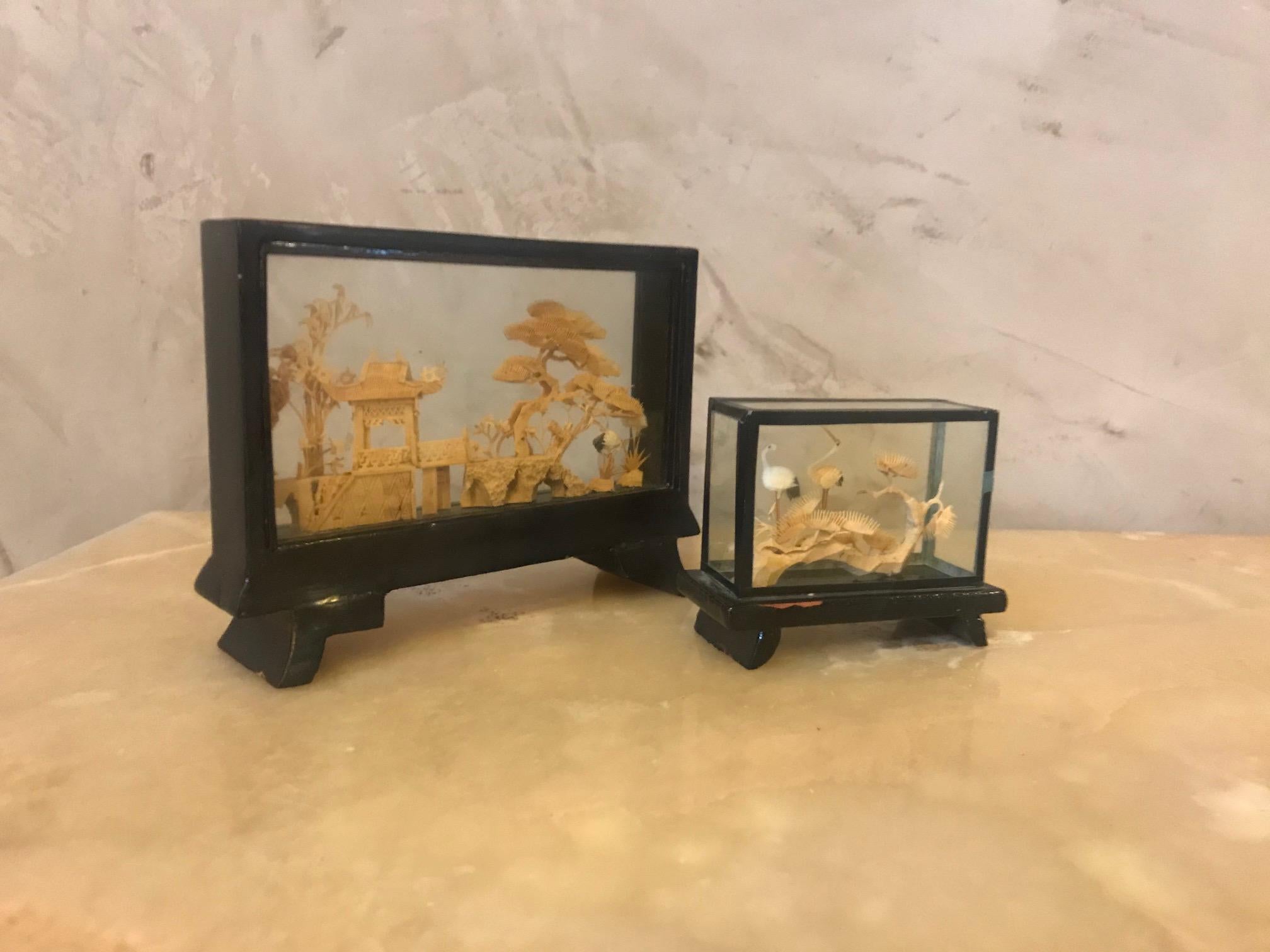 20th Century Chinese Cork Diorama, 1950s For Sale 3