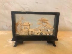 20th Century Chinese Cork Diorama, 1950s