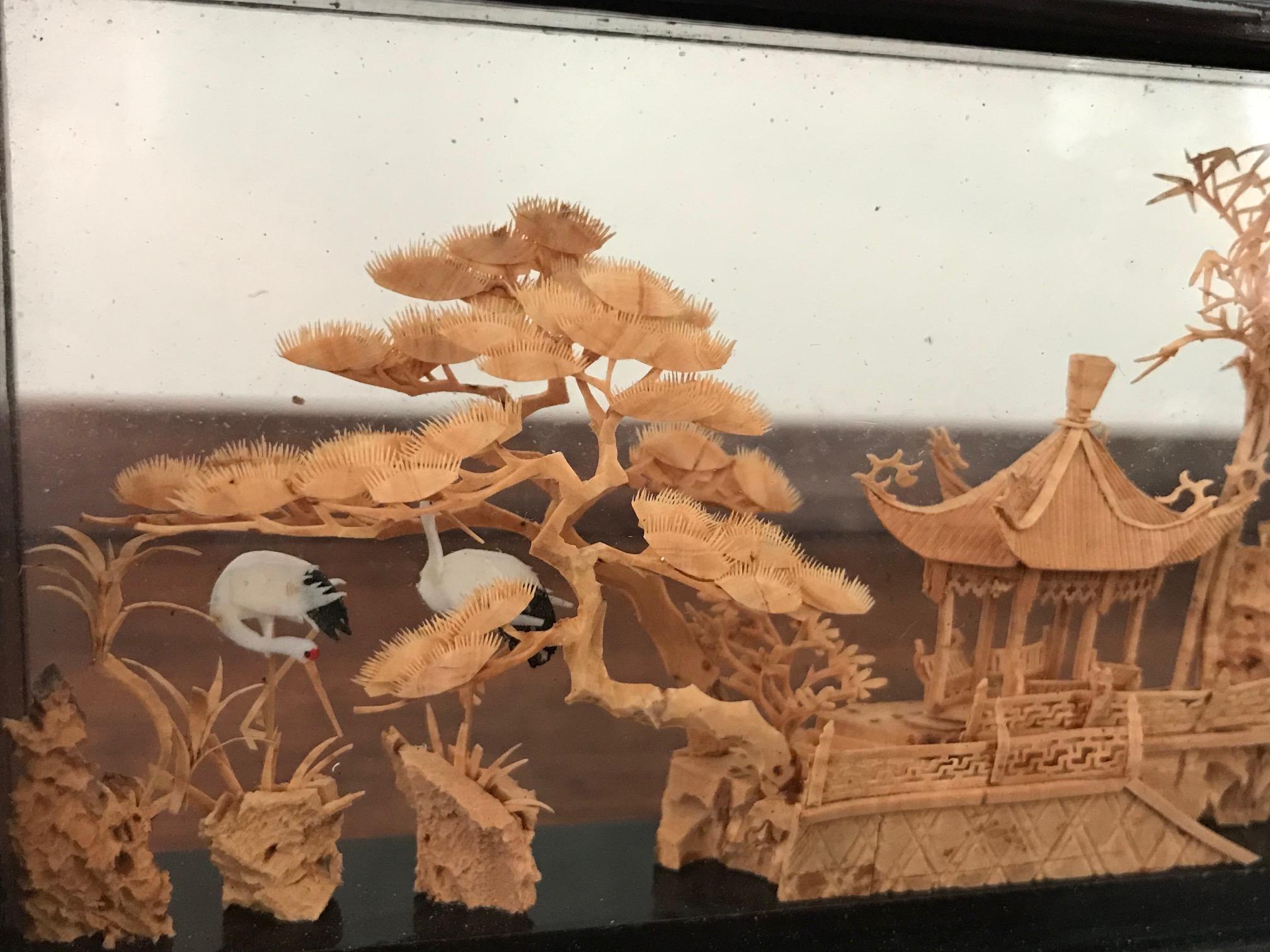 chinese cork diorama history