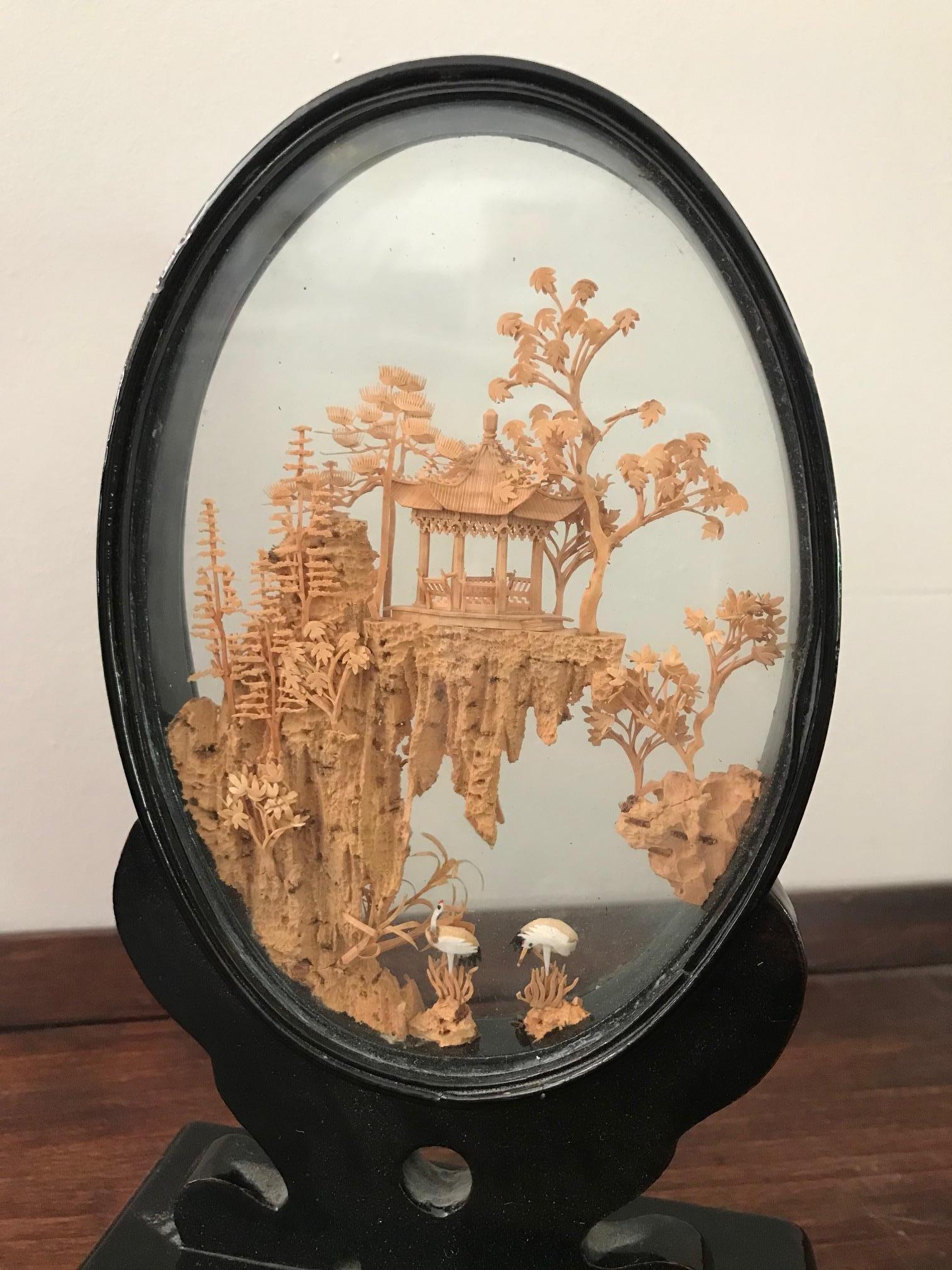Early 20th Century 20th Century Chinese Cork Diorama