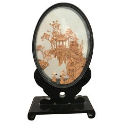 20th Century Chinese Cork Diorama