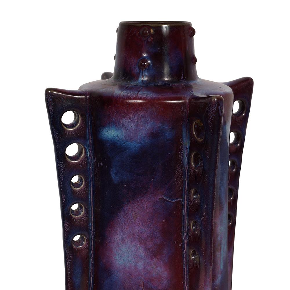 Esportazione cinese Vaso in porcellana cinese Jun Ware Fambe Glaze del XX secolo in vendita