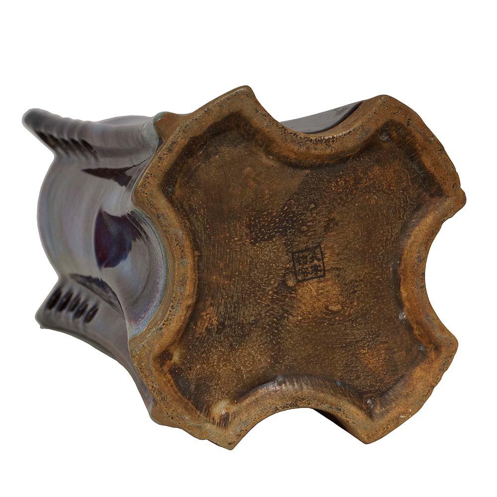 Vaso in porcellana cinese Jun Ware Fambe Glaze del XX secolo In condizioni buone in vendita a Pomona, CA