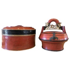 20th Century Chinese Lacquered Containers