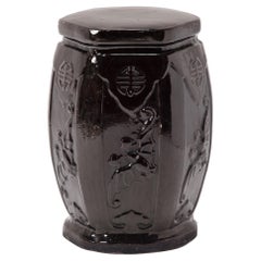 20th Century Chinese Noir Garden Table, circa 1930's