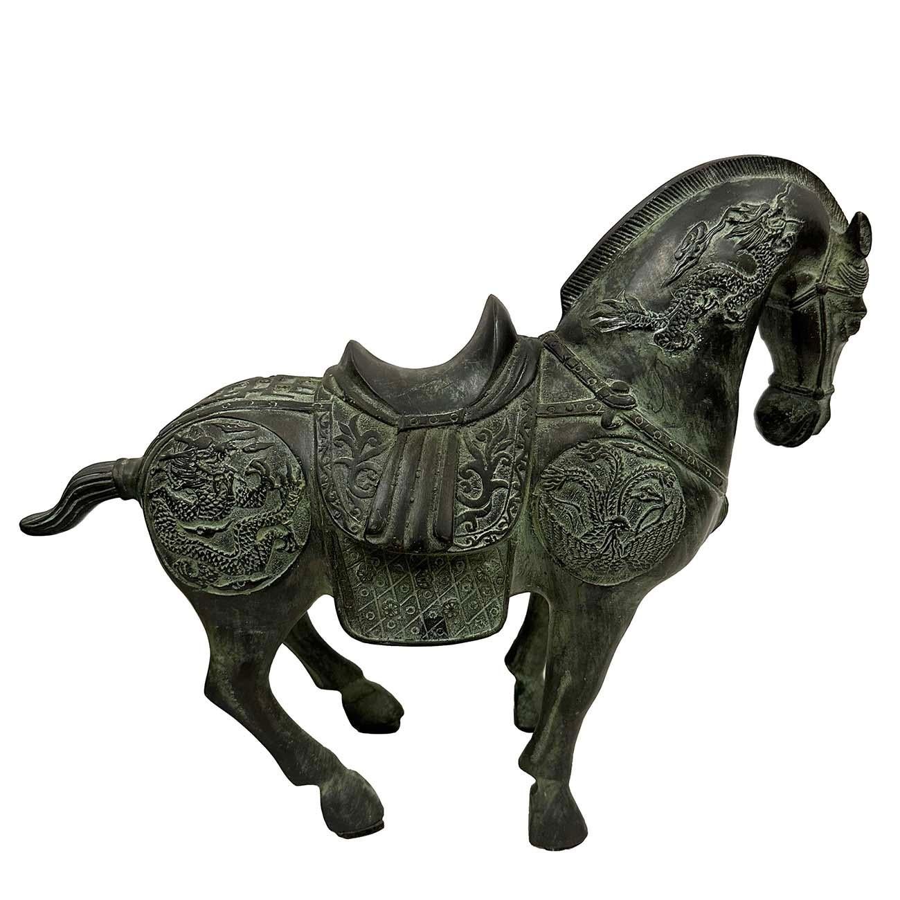 Bronze Paire de chevaux Tang en bronze du 20ème siècle en vente