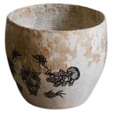 20th Century Chinese Papier-Mâché Bowl For Sale