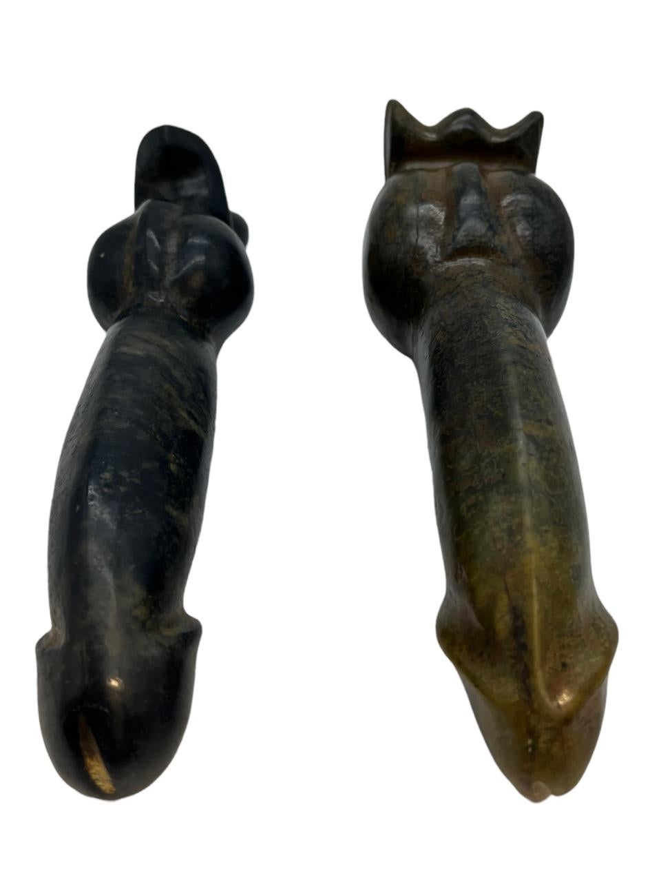 Hand-Carved 20th Century Chinese Polished Carved Stone Sex Toys For Sale