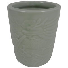 20th Century Chinese Porcelain Brush Pot