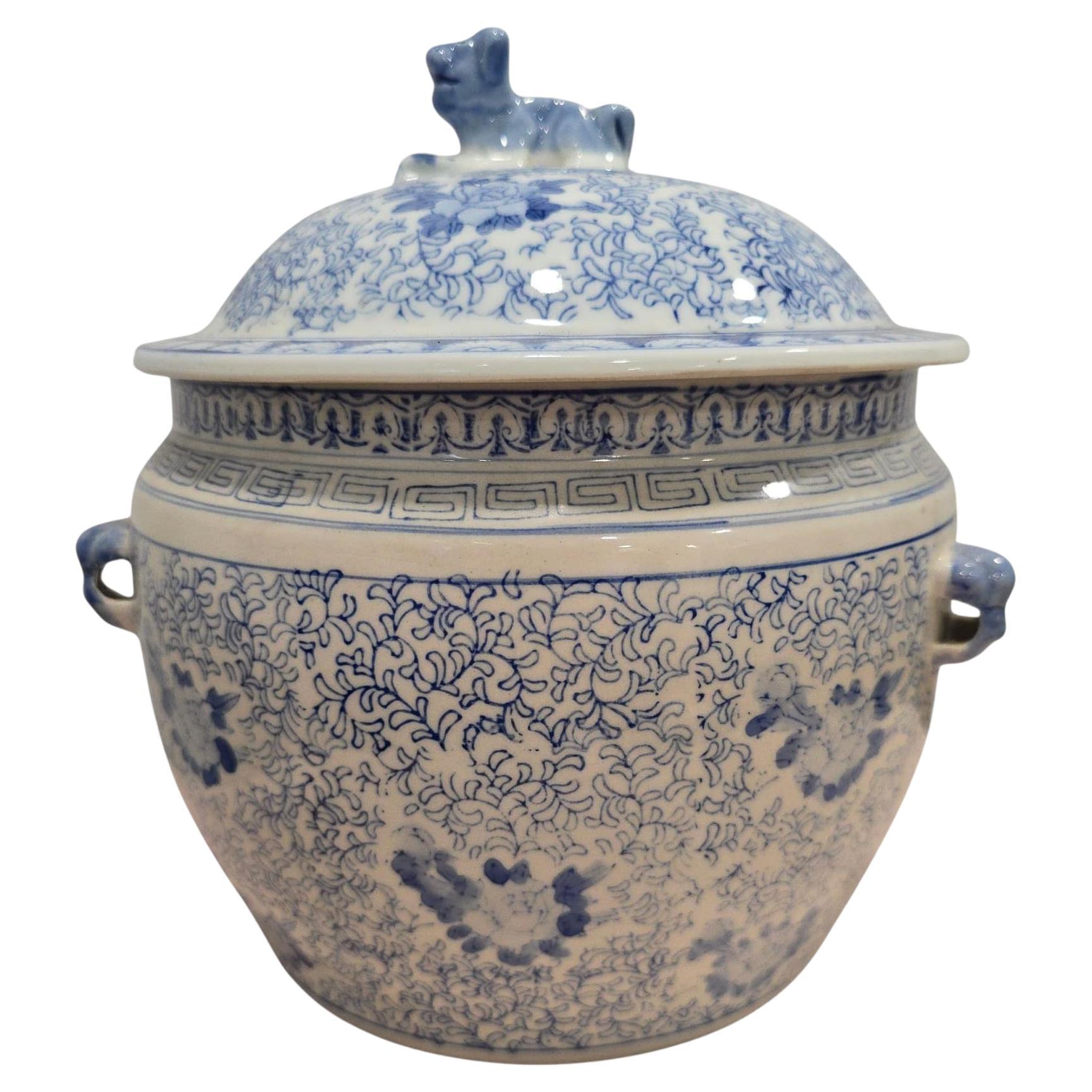 Barattolo di zenzero in porcellana cinese del XX secolo