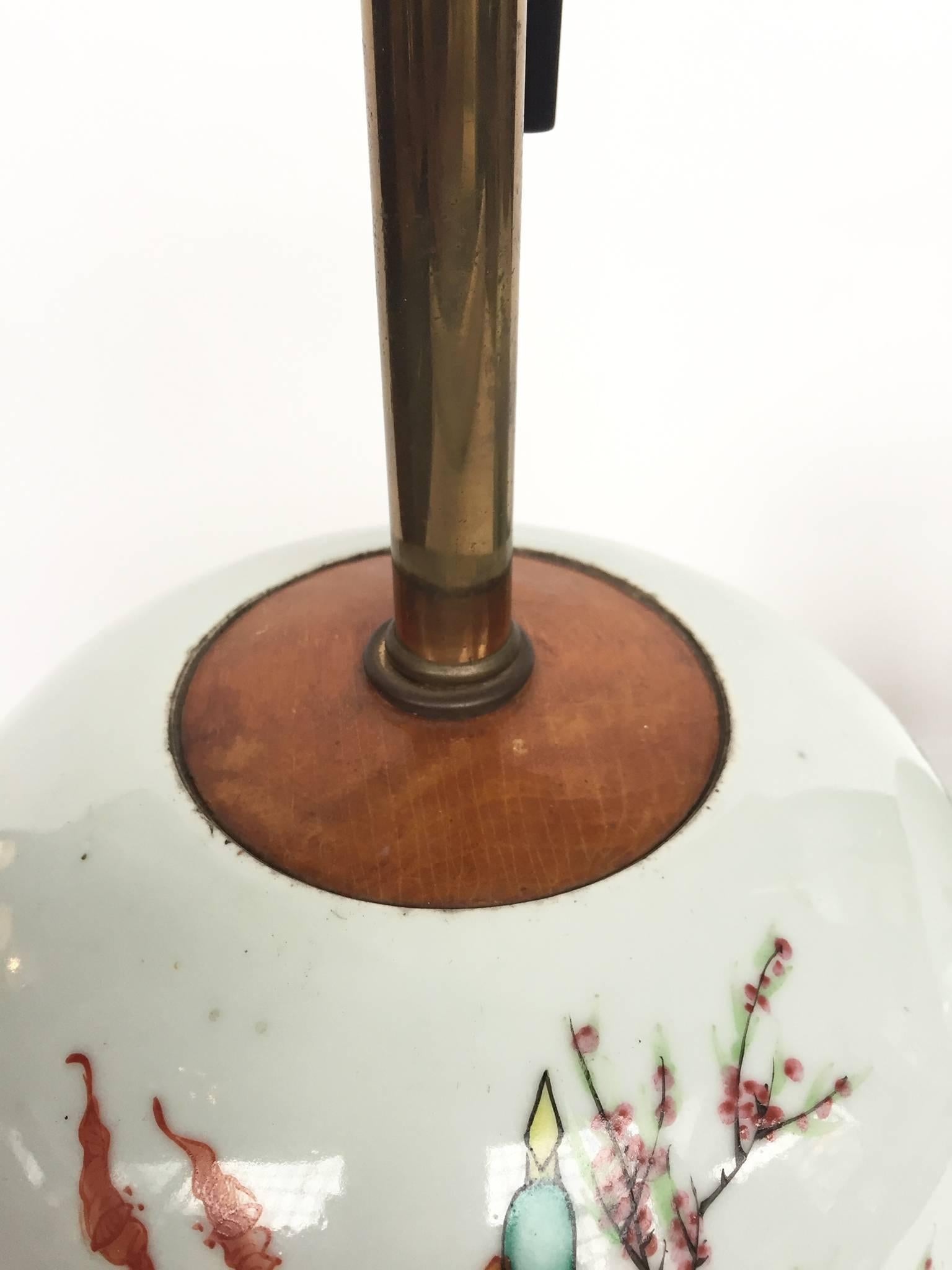 20th Century Chinese Porcelain Table Lamps, Pair 2