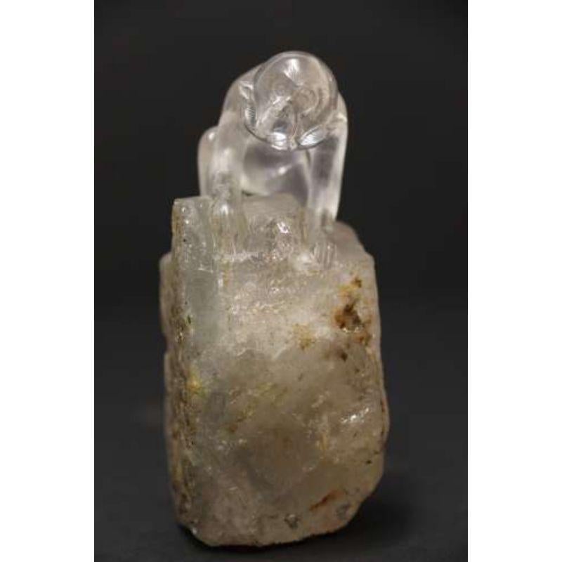 Other 20th Century Chinese Quartz Rock Crystal Study of a Monkey, circa 1920