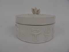 20th Century Chinese Round Ceramic Box