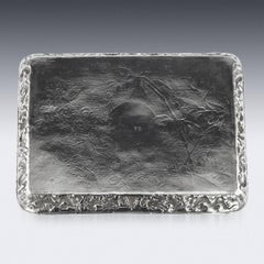 20th Century Chinese Silver Serving Tray, Luen Hing, Shanghai, circa 1900