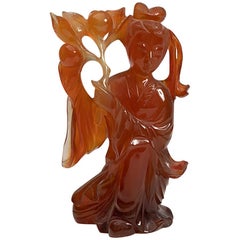 20th Century Chinese Soapstone Guanyin Figure Sculpture