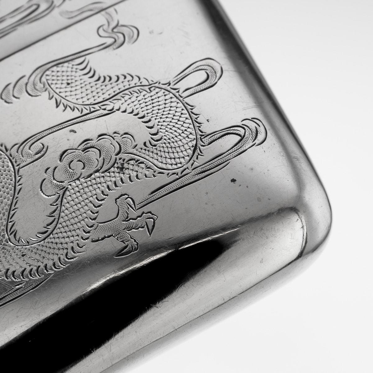 20th Century Chinese Solid Silver Hip Flask, Canton, c.1920 For Sale 6