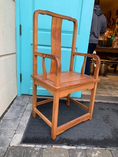 20th Century Chinese Style Yoke Back Armchair