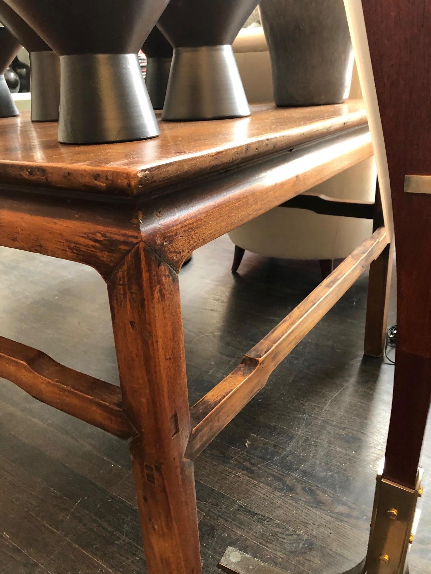 Chinese Export 20th Century Chinese Teak Center Table For Sale