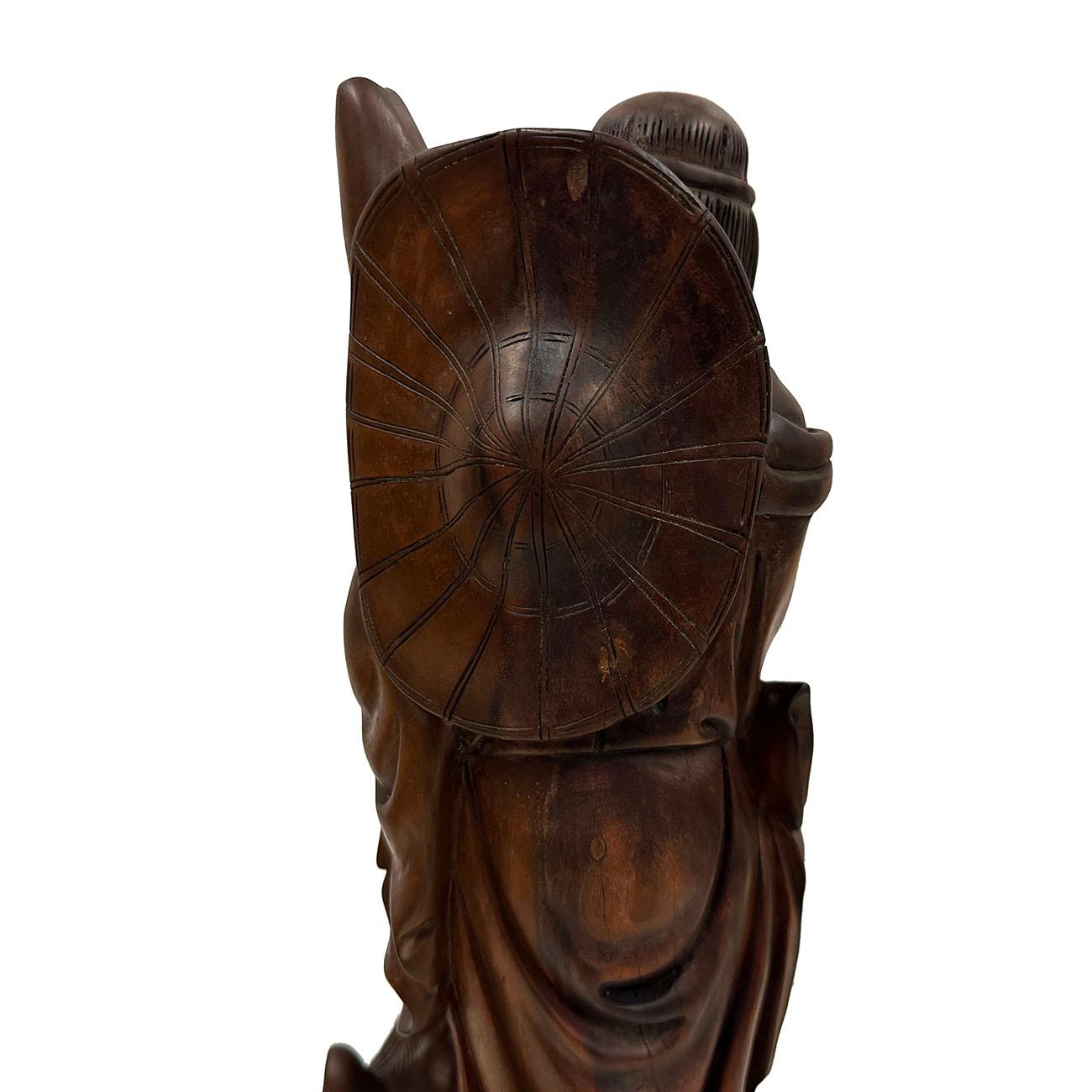 Tieguai Li in legno intagliato cinese del XX secolo in vendita 4