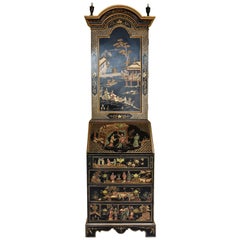 20th Century Chinoiserie Secretary Bookcase