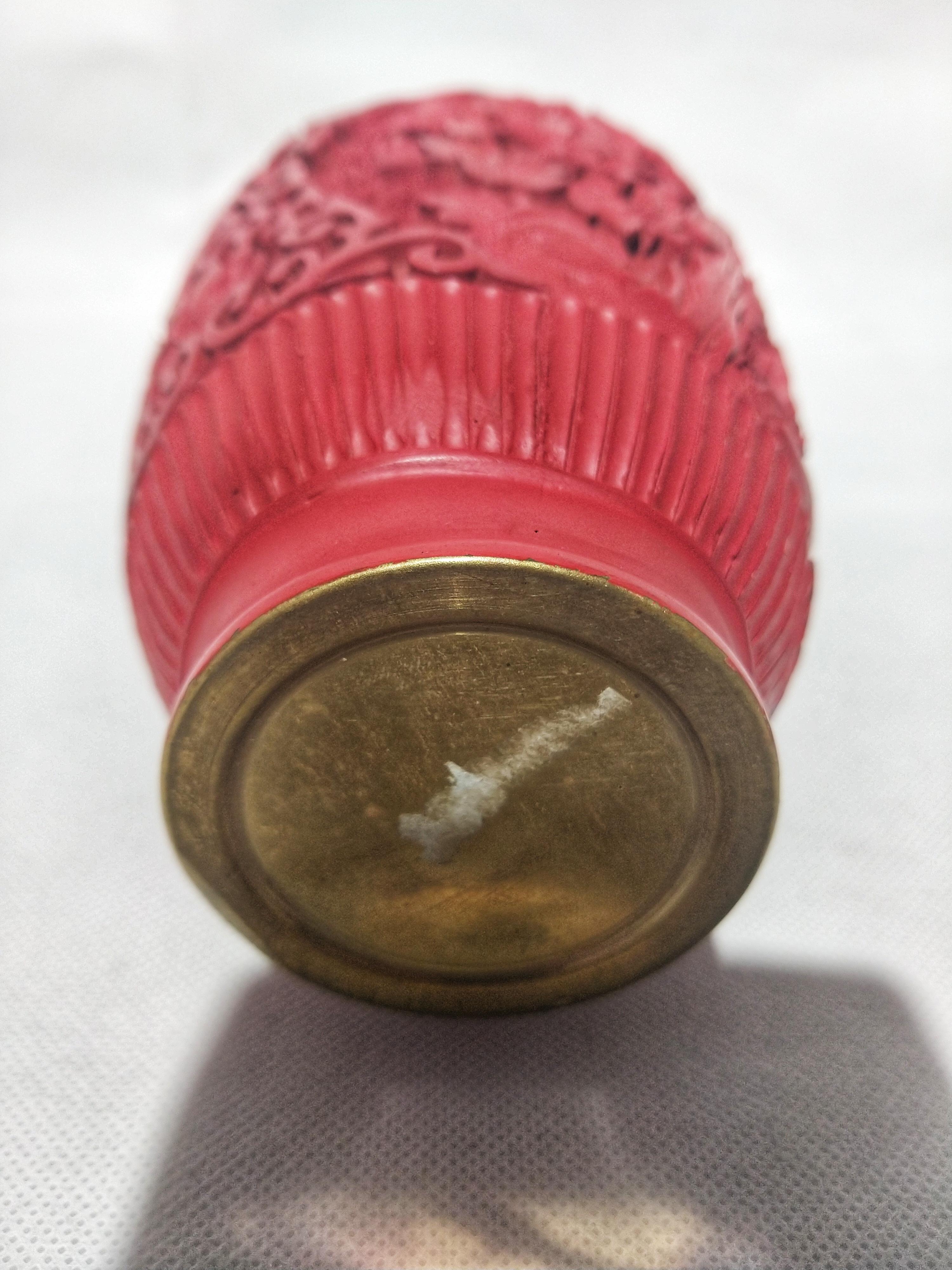 cinnabar vase