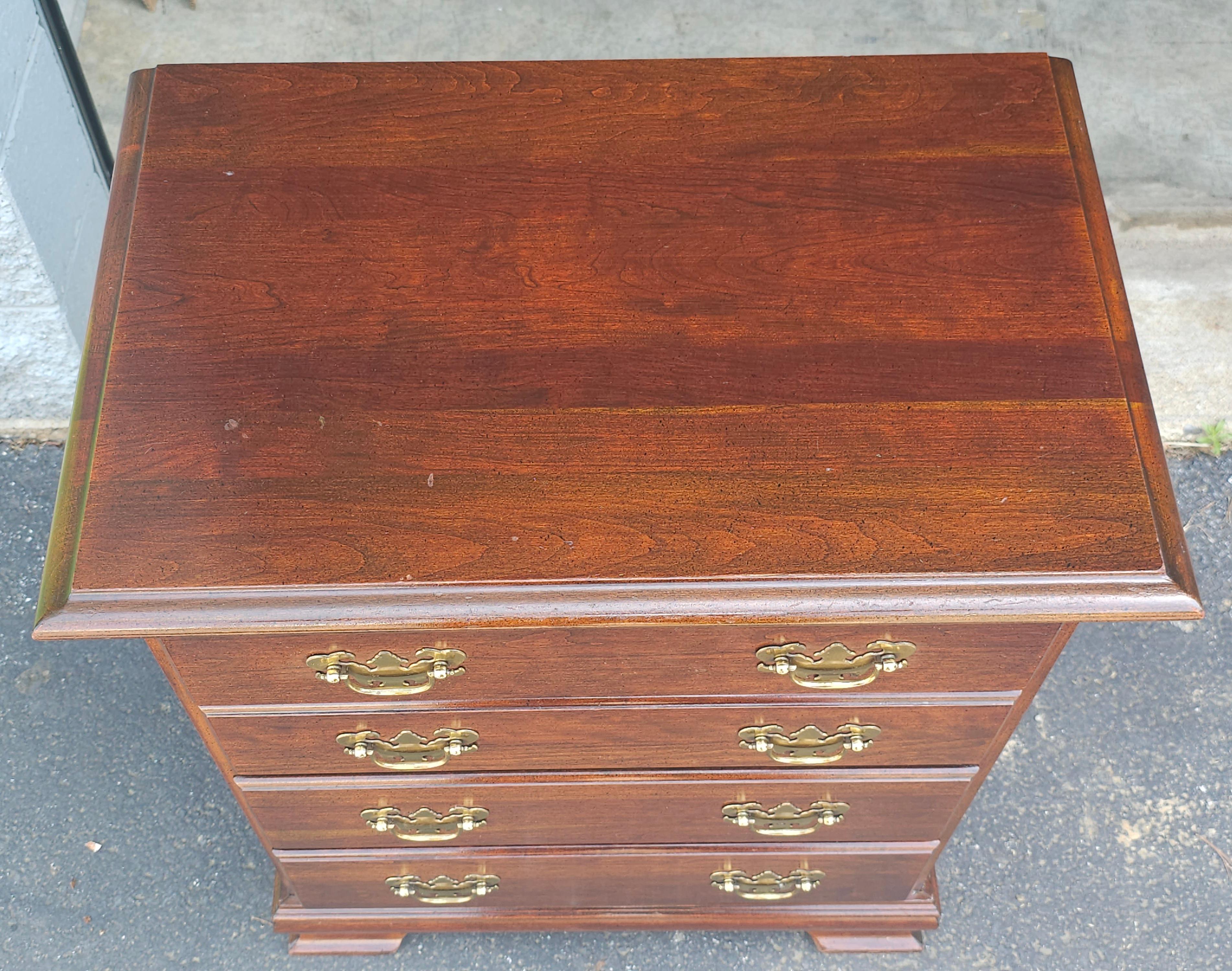 Other 20th Century Chippendale Mahogany Four-Drawer Small Chest of Drawers  For Sale