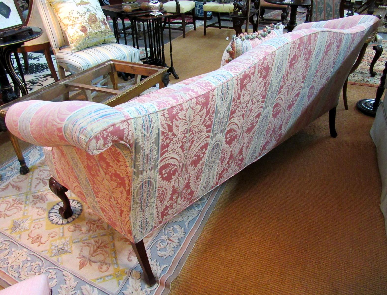 20th Century Chippendale Style Camelback Sofa 6