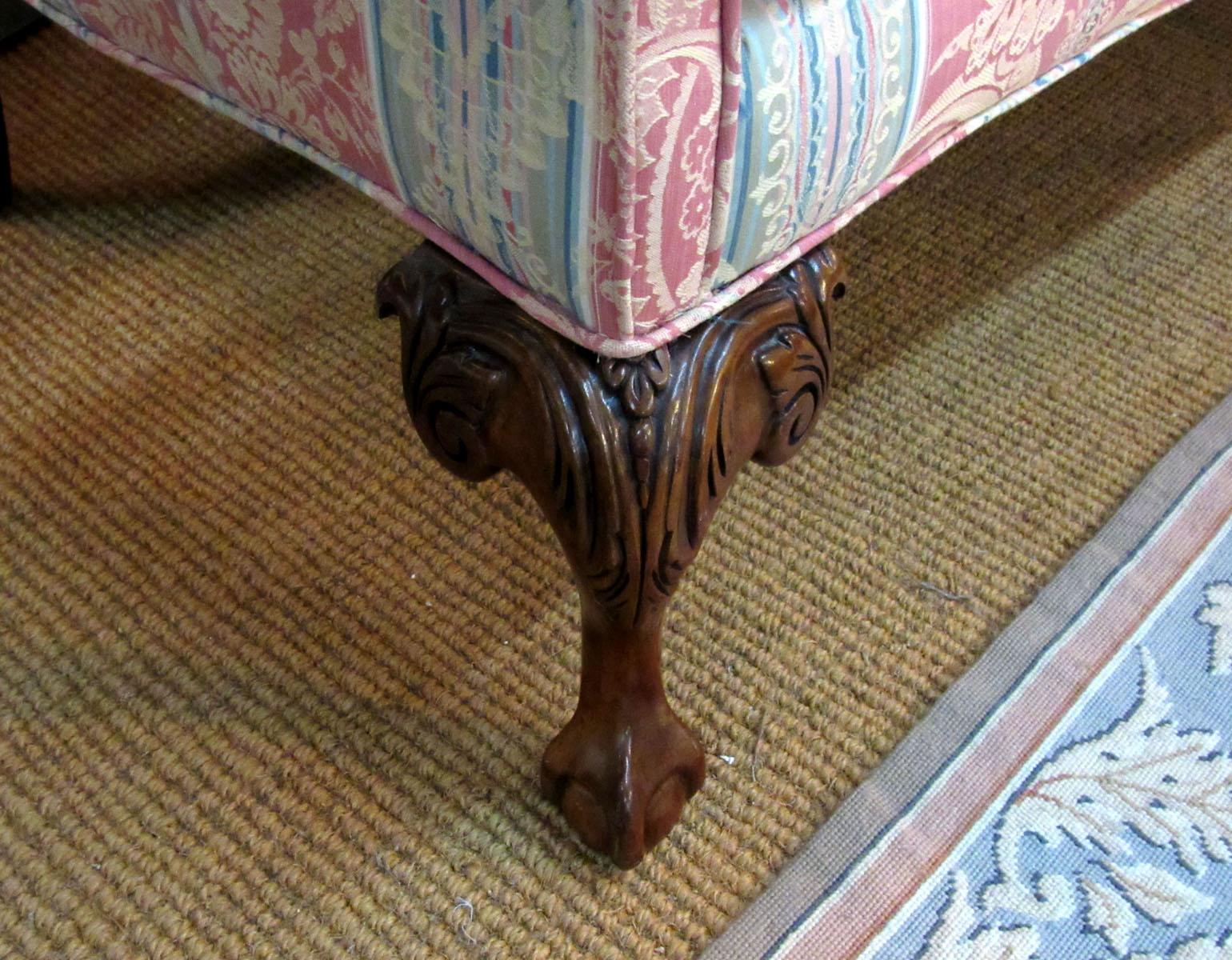 20th Century Chippendale Style Camelback Sofa 1