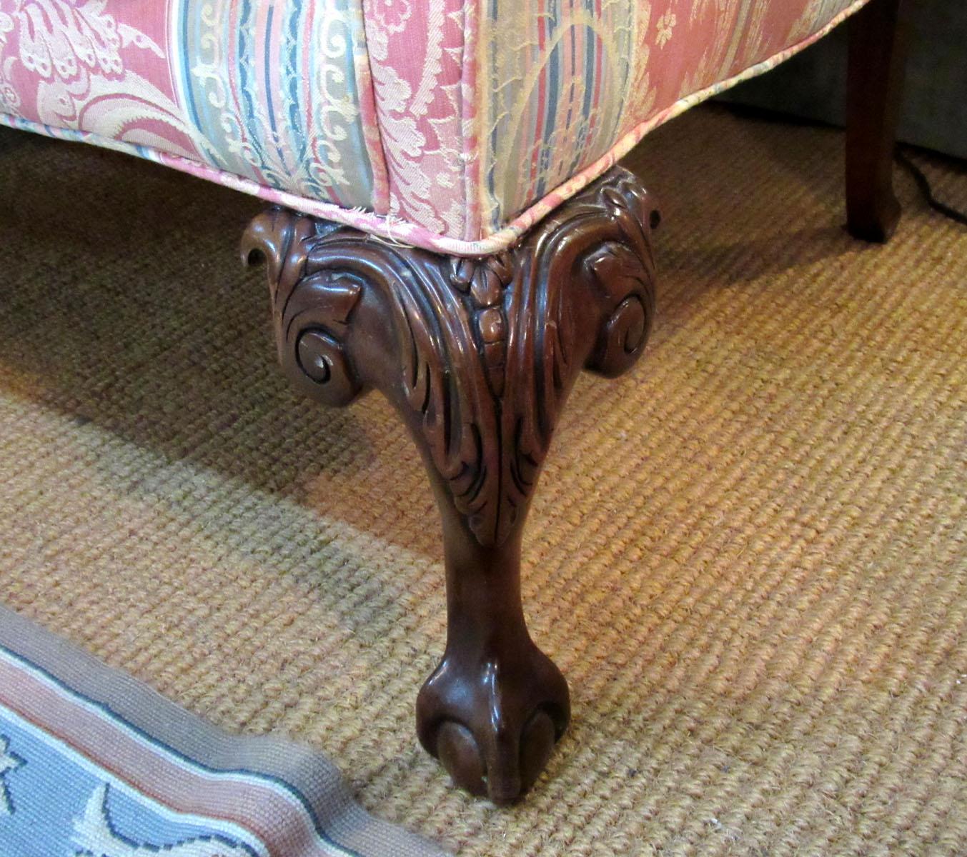 20th Century Chippendale Style Camelback Sofa 3