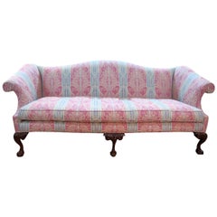 20th Century Chippendale Style Camelback Sofa