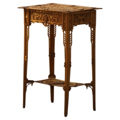 20th Century, Chippendale-Style Carved Console / Side Table with Storage