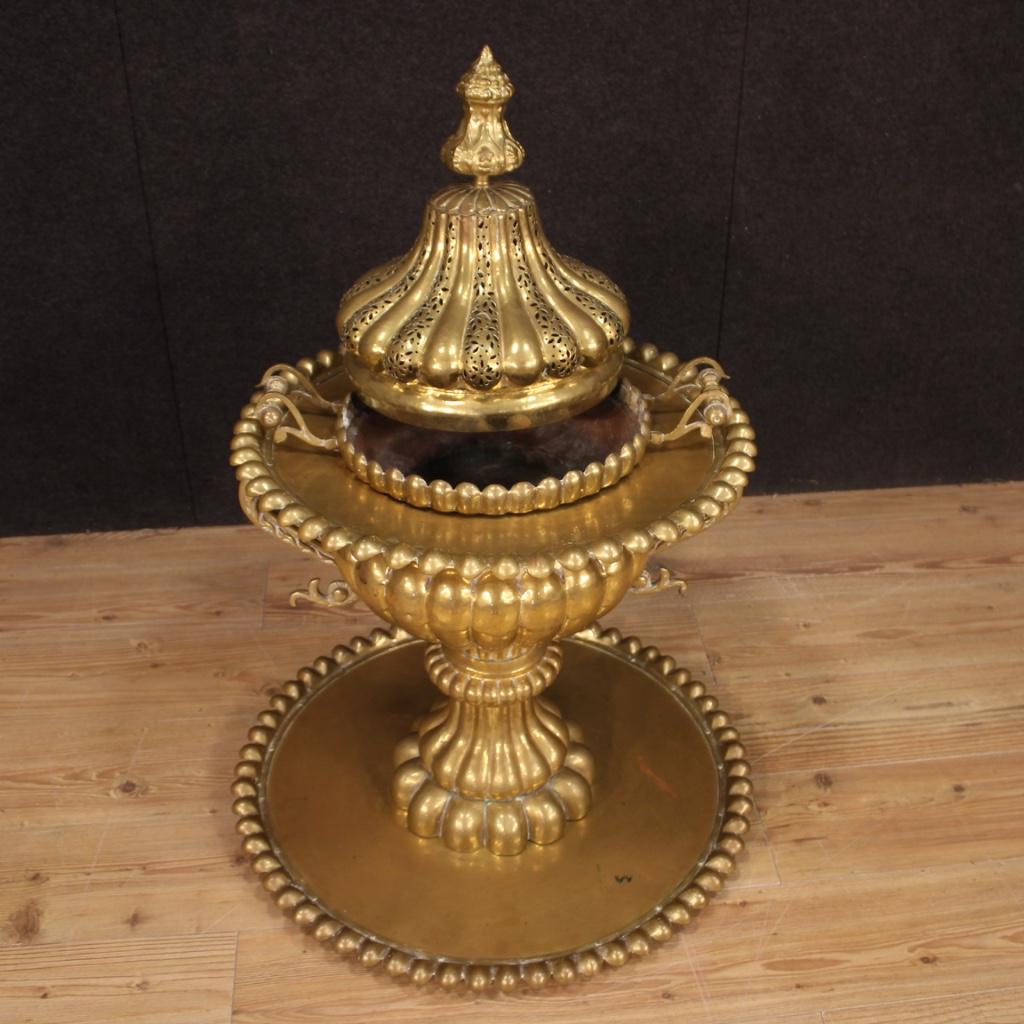20th Century Chiselled Metal and Brass Turkish Censer, 1950 8