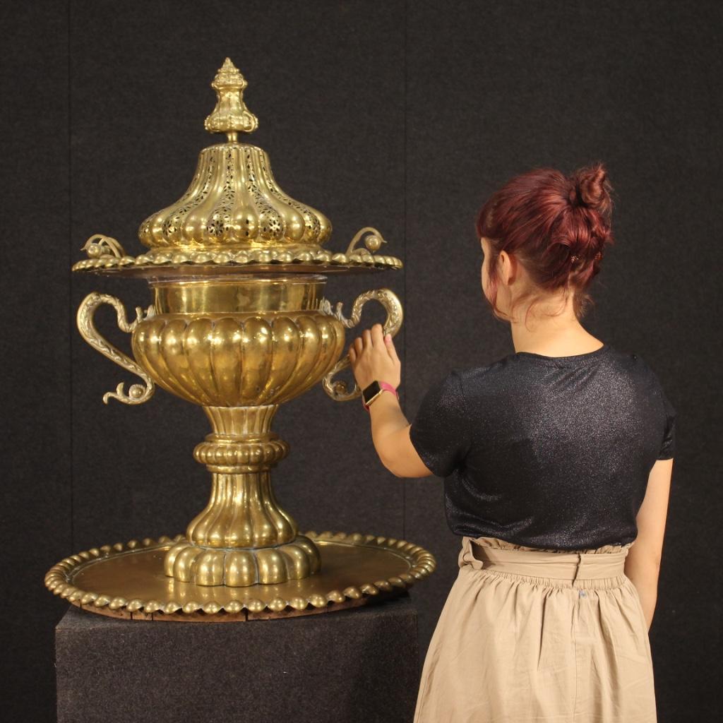 20th Century Chiselled Metal and Brass Turkish Censer, 1950 5