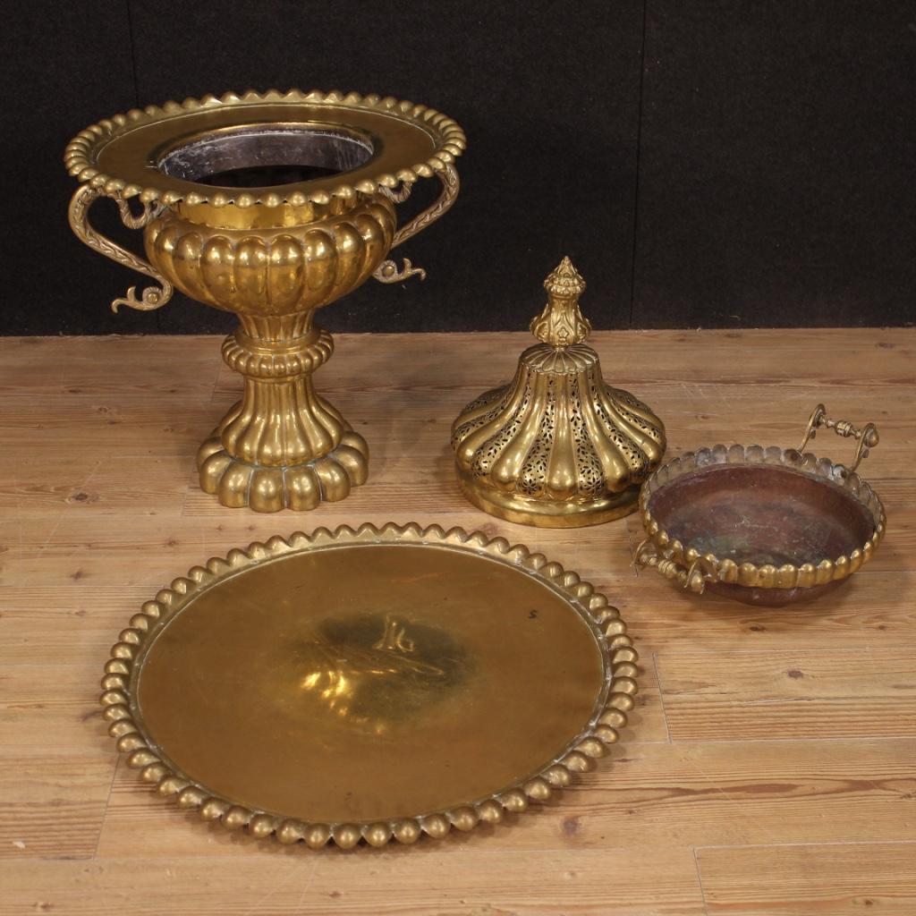 20th Century Chiselled Metal and Brass Turkish Censer, 1950 6