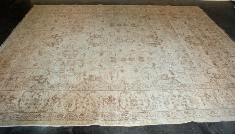 20th Century Chobi Wool Gold Rug For Sale at 1stDibs